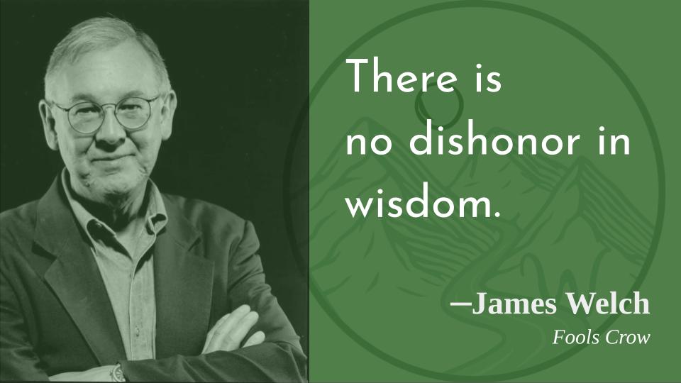 ... presuming one can find it!
Happy birthday, James Welch!   