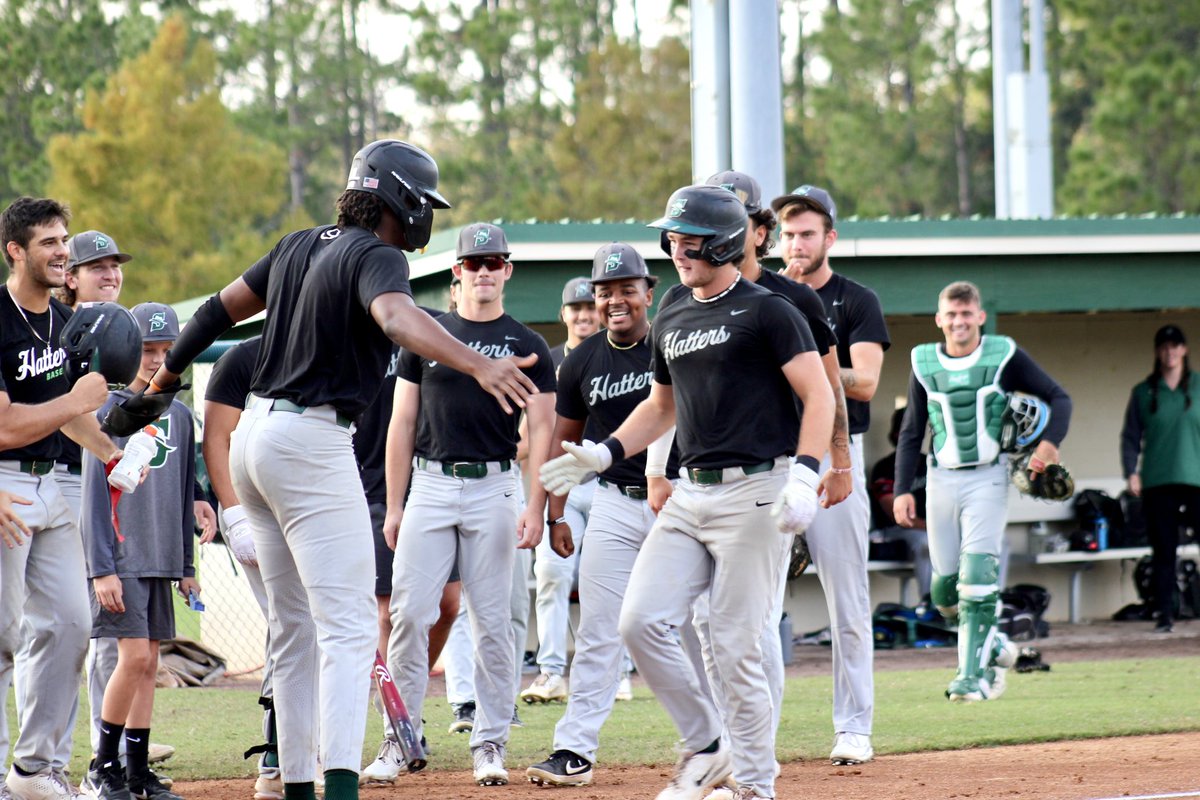StetsonBaseball's tweet photo. M1: Back to Back for Team Black! 🎩 

 @drewwyers26 with a grand slam and Daniel Labrador with a solo shot to make it 5-0! https://t.co/XqOb1SfxwF