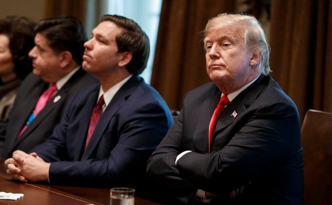tomiahonen's tweet photo. Ironically, Ron DeSantis is doing an act

...of an act

Trump himself is not Trump the person. He is Trump the illusion, created by Stephen Miller, and refined by Bannon. I would not be surprised if Bannon is coaching DeSantis now https://t.co/4NPPzIh23W