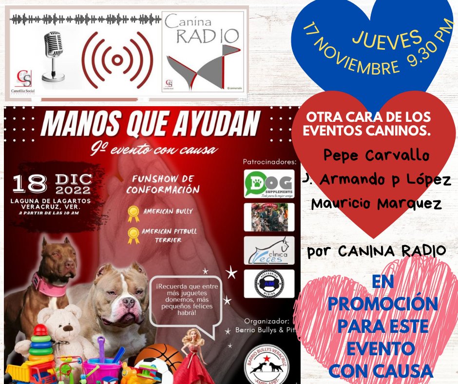 Tenemos un bien social para nuestra comunidad, y para eso damos foro los organizadores de este evento tan importante.

#eventoconcausa 
desde la ciudad de #queretaro para el mundo

#radio 
#envivo