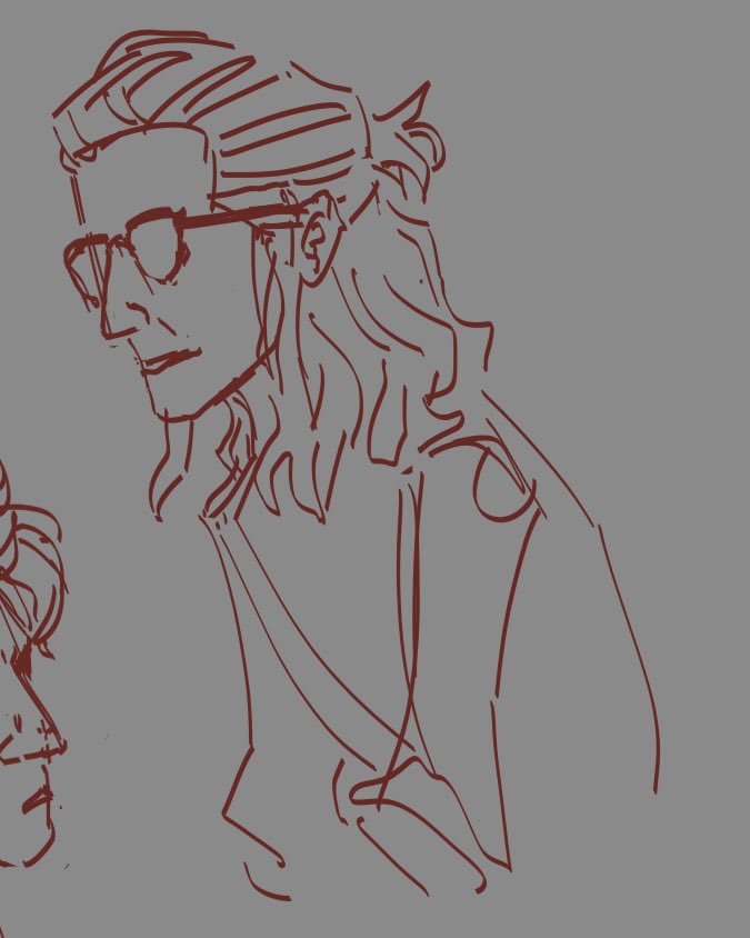 justaparasite_'s tweet photo. all i have to offer today is a couple really messy Crowley sketches. i might clean these up later https://t.co/9EccHTxvCt