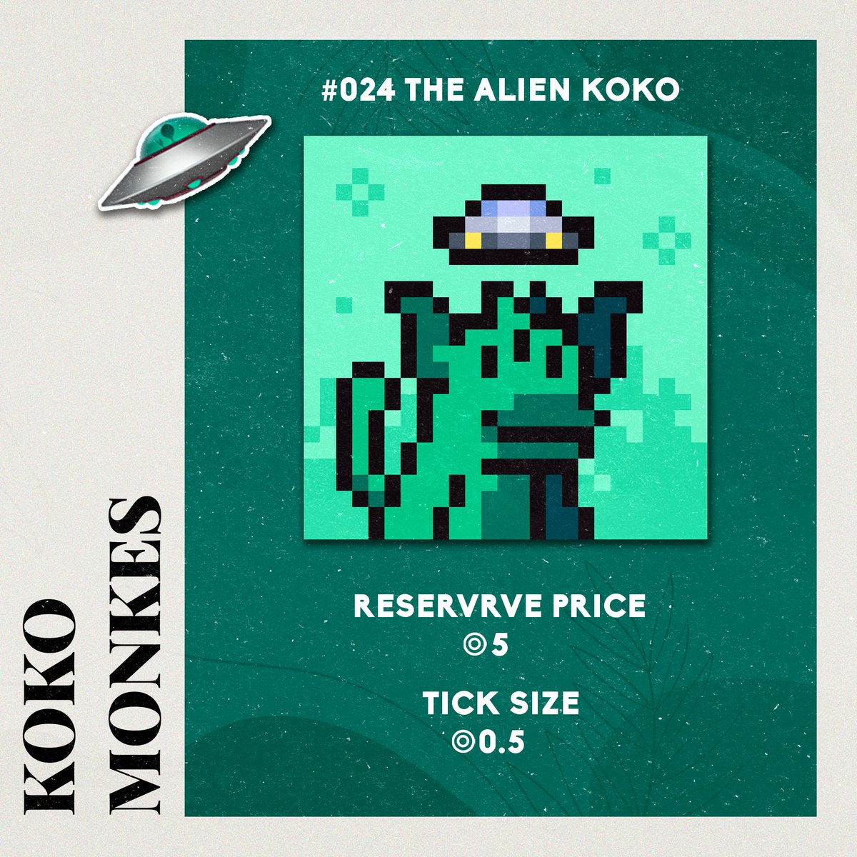 👽 The Alien Koko Auction is now live on <a href="/exchgART/">Exchange Art</a>

This creature identified itself as a member of the Koko Zonke race, and said that they come from the planet K120

Reserve price: ◎ 5
Tick size: ◎ 0.5

👇 Link for the auction in the tweet below