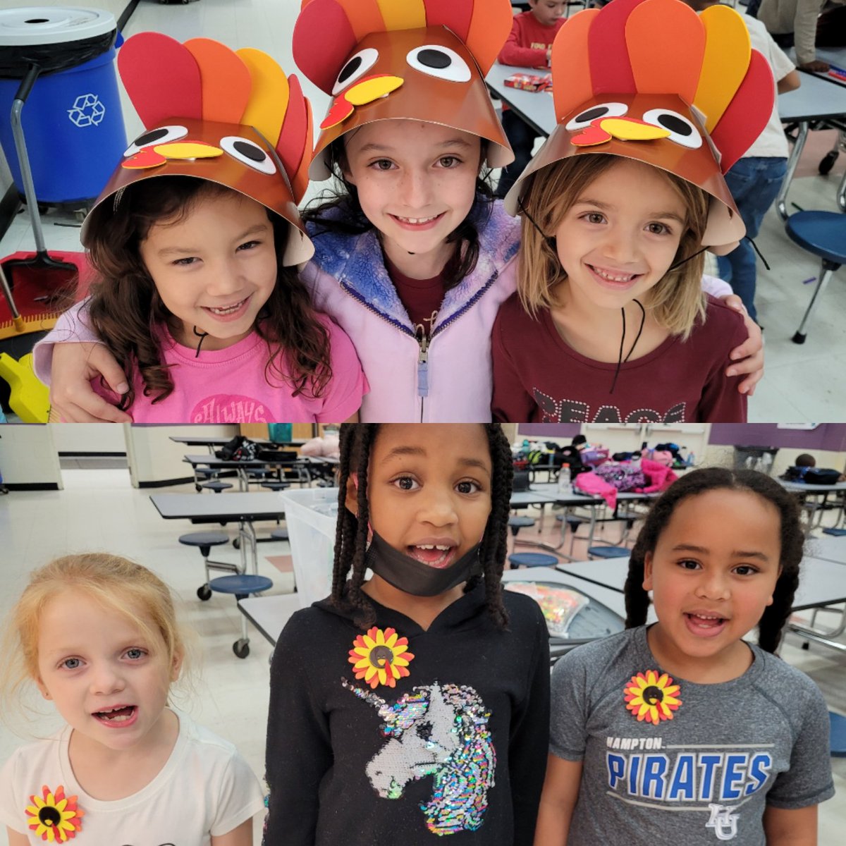 HilburnASC's tweet photo. It's Wednesday so you know what that means @HilburnAcademy. #WednesdayCraftDay! We made accessories for our outfits on #turkeyday. #thanksgivingdrip #artsandcrafts #getcrafty #onthehil   
#everyhawkeveryday https://t.co/7cMD7eBiEE