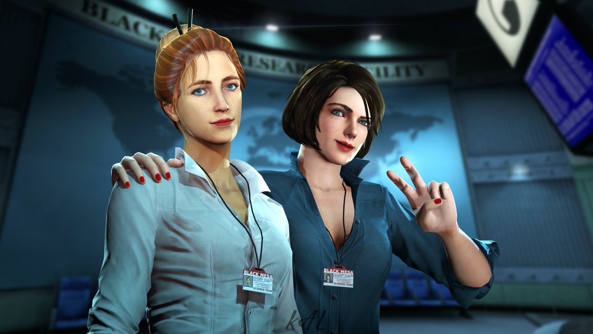 SheathEntertain's tweet photo. Dr. Gina Cross and Dr. Colette Green - Besties at Work!
Artwork by KAL
(11-16-22)
#halflife #halflifedecay https://t.co/9LtsI2Hn7G