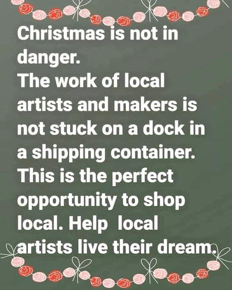 YEGTweetup's tweet photo. A reminder as your start your holiday shopping, please choose to #shoplocal &amp; support local businesses and makers! 🎄🎁❤️ #yegtweetup https://t.co/pf4y2sl7UU