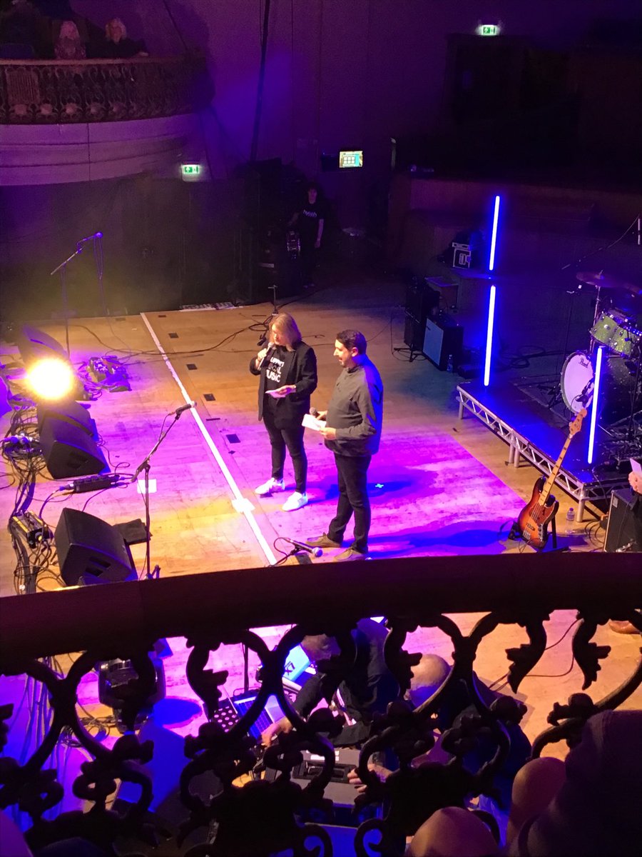 NIMusicPrize's tweet photo. Before we move on to our special presentation of The Legend Award, we hear from @charlottedryden CEO of @OhYeahCentre and @PaulDoherty___ of @Foodstock__ who have the charity that @SoundOfBelfast has been supporting across all events this year. #NIMP https://t.co/xx0QrWrIlD