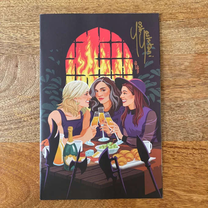 Signed issues of select comics I've drawn covers for! They're signed by me in gold ink and ship with bag and board, great for collectors. This is just a small sample of what I've got available -- my Star Trek and Witchblood covers are all still in stock 
