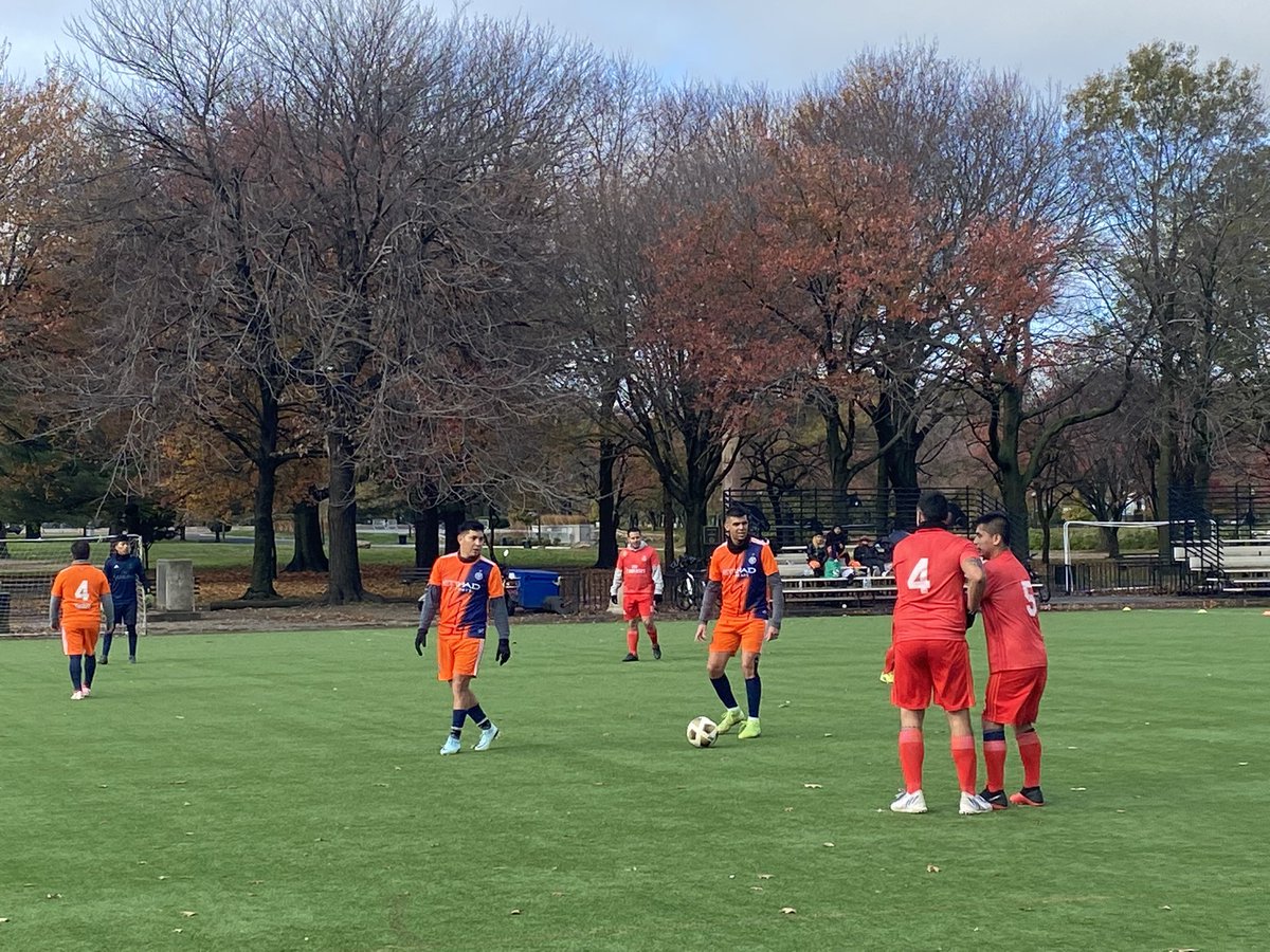soccer140's tweet photo. Caught a few mins of a game strolling through FMCP at 9am ahead of stadium stadium announcement #nycfc https://t.co/t2UceHDnTl
