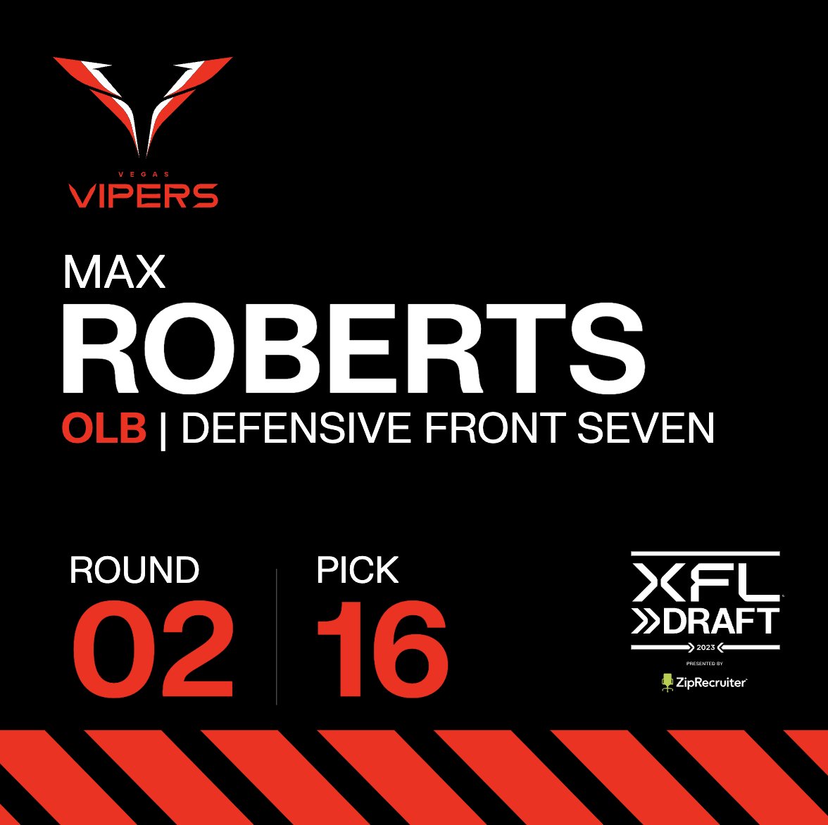 <a href="/XFL2023/">XFL</a> Welcome, Max Roberts, ILB Boston College.