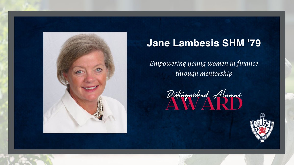 After 36 years in the financial securities industry, Jane Lambesis SHM ‘79 continues to encourage young women to advocate for themselves.  Proud past parent of three alumni, now Jane gives current students perspective as an Entrepreneurship mentor.