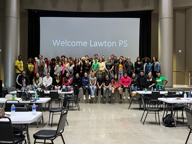 LawtonPS's tweet photo. Students from MHS and MMS multicultural clubs as well as the LRC Comanche Language class  recently visited the First Americans Museum. They were given a special tour and presentation! Look for more about it in our next LPS ReView!  #LawtonPS #WeAreLPS #OklaEd. https://t.co/z5YhZ9LeQB