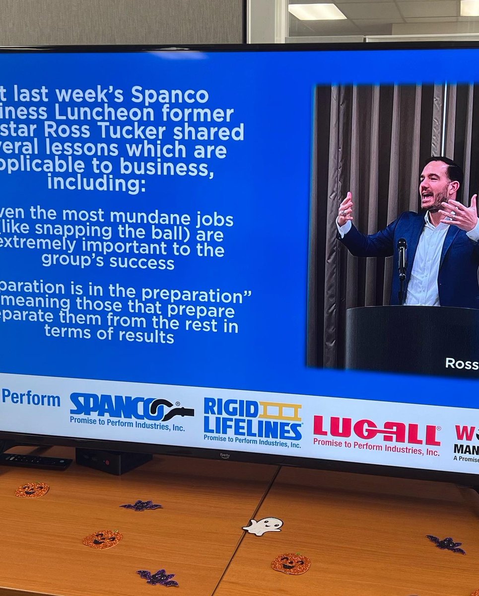 Had a blast speaking at the Spanco, Inc national sales meeting!

They’re #1 in my industrial crane supplier power rankings. 😂