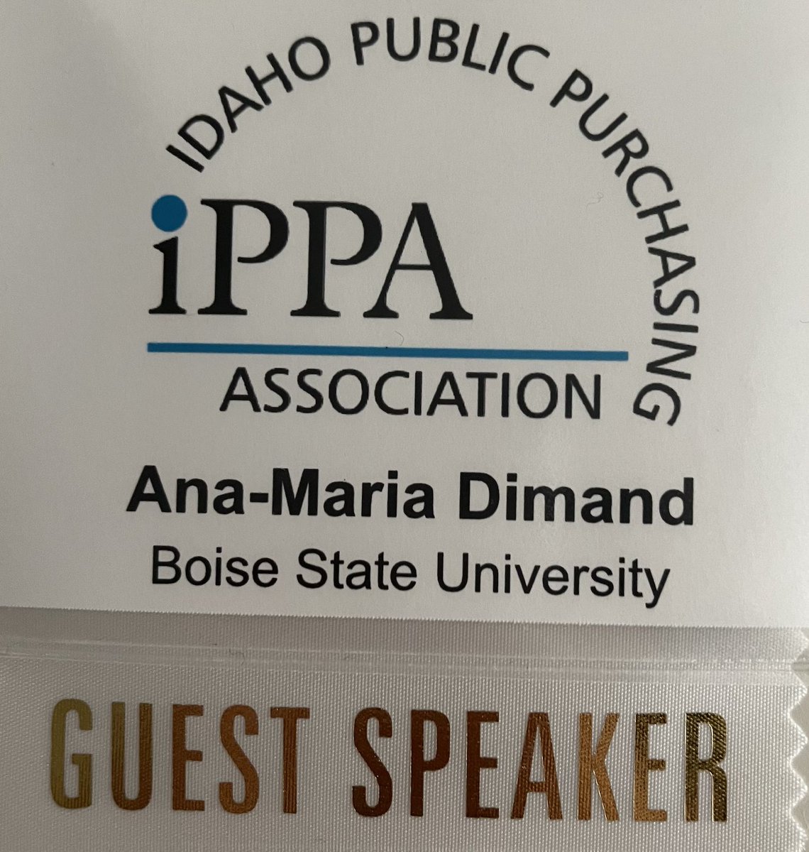 AnaDimand's tweet photo. Had such a great time today speaking to public procurement professionals and vendors in our community about innovation in public procurement! Thank you @IPPA_NIGP for inviting me to speak to your 11th Annual Reverse Trade Show #ProcurementIsManagement https://t.co/kmbJI30xcf