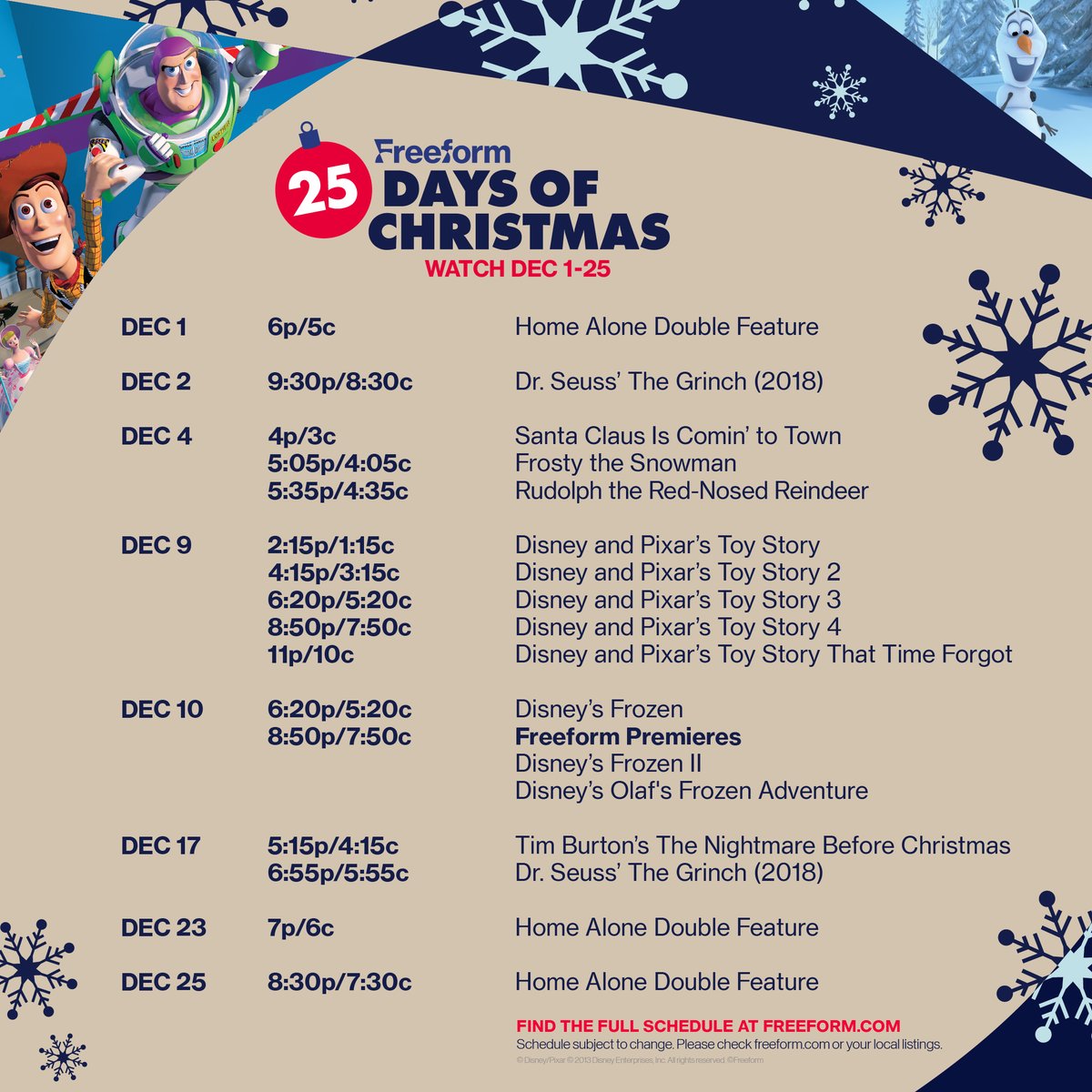 get holly jolly with it. #25daysofchristmas is almost here! watch dec 1-25 on @freeformtv.