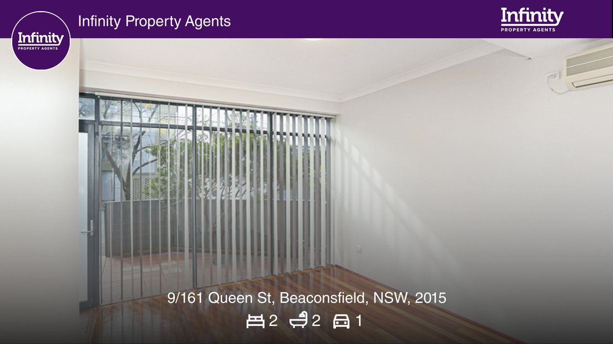 realestate_ipa's tweet photo. 🛌 2 🛀 2 🚘 1
📍 9/161 Queen St, Beaconsfield, NSW, 2015

Our latest available rental on RateMyAgent
https://t.co/mDr6BObZe1

...
#ratemyagent #realestate #Infinity_Property_Agents https://t.co/2BTQCDzW4N