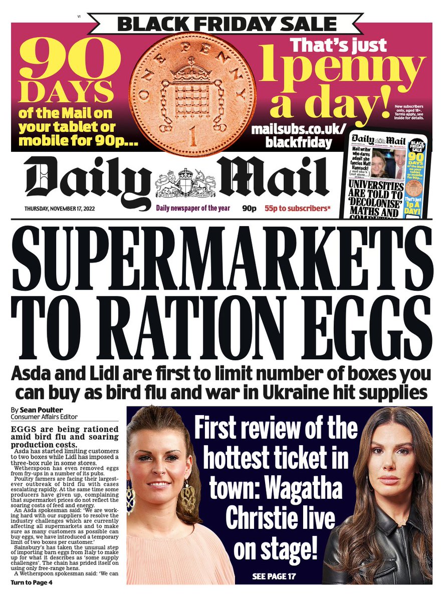 Tomorrows Papers Today on Twitter "Thursday's Mail Supermarkets To