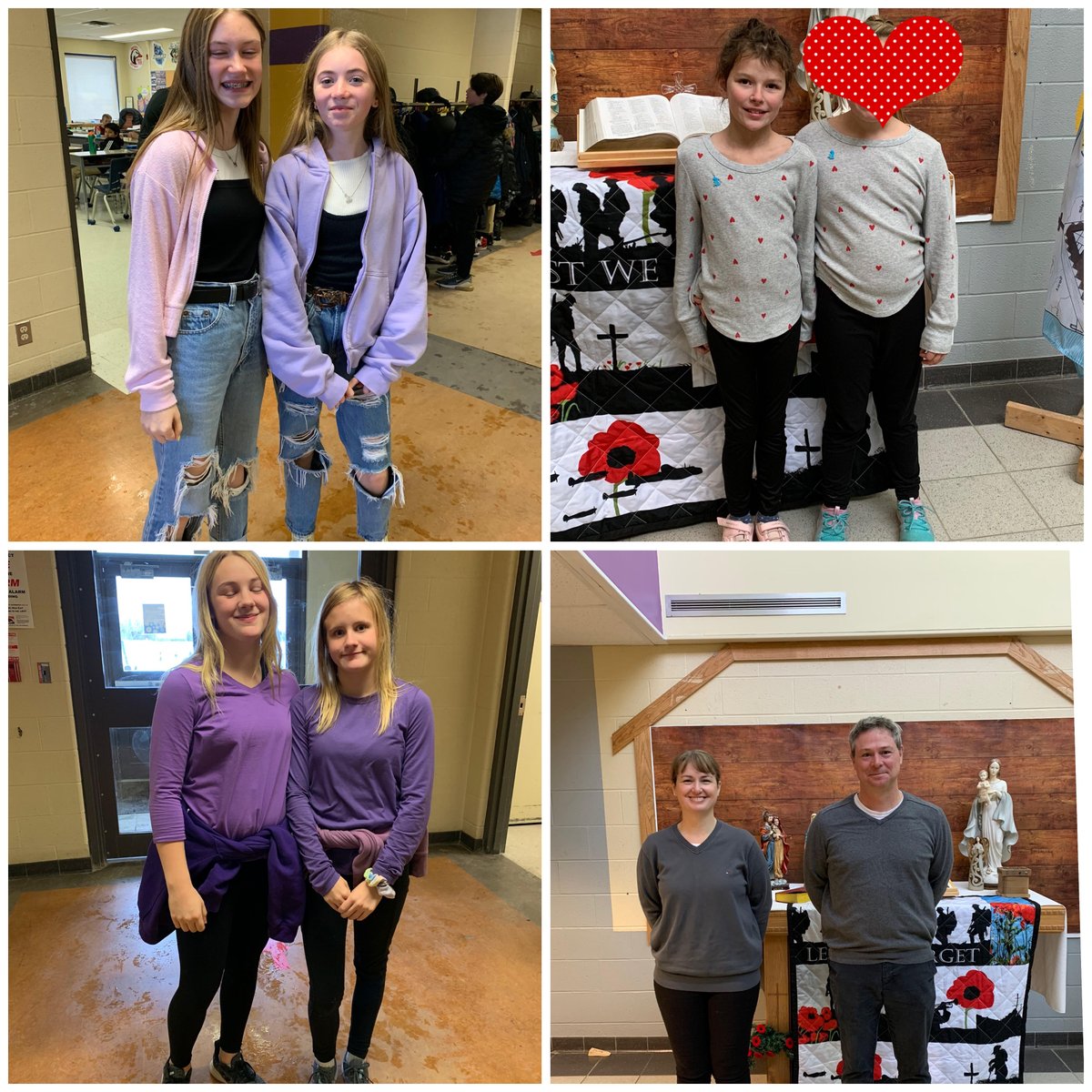 So many twins and triplets today. What friendly spirit at Notre Dame! #strongerbettertogether
