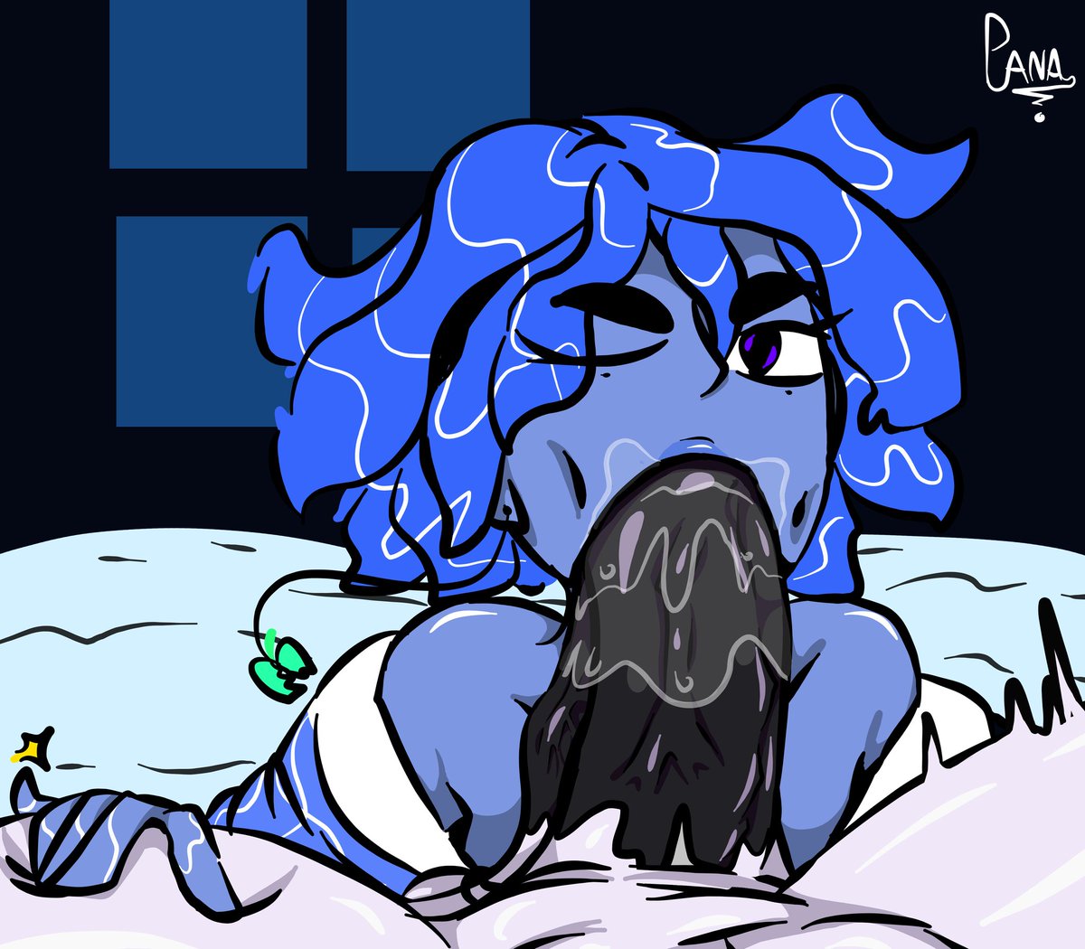 a good night with Oceanita~
Haha I hope you like pretty people #monstergirl #slime #blowjob