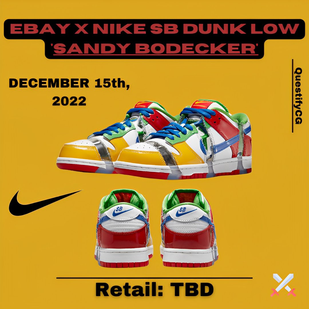 QuestifyCG's tweet photo. A CLOSER LOOK at the Nike SB Dunk Low X Ebay 'Sandy Bodecker'. Set to release December 15th, 2022
-
Cop π₯ Or Drop ποΈ
#ebaydunk #ebay #dunksb https://t.co/BytK10Efc1
