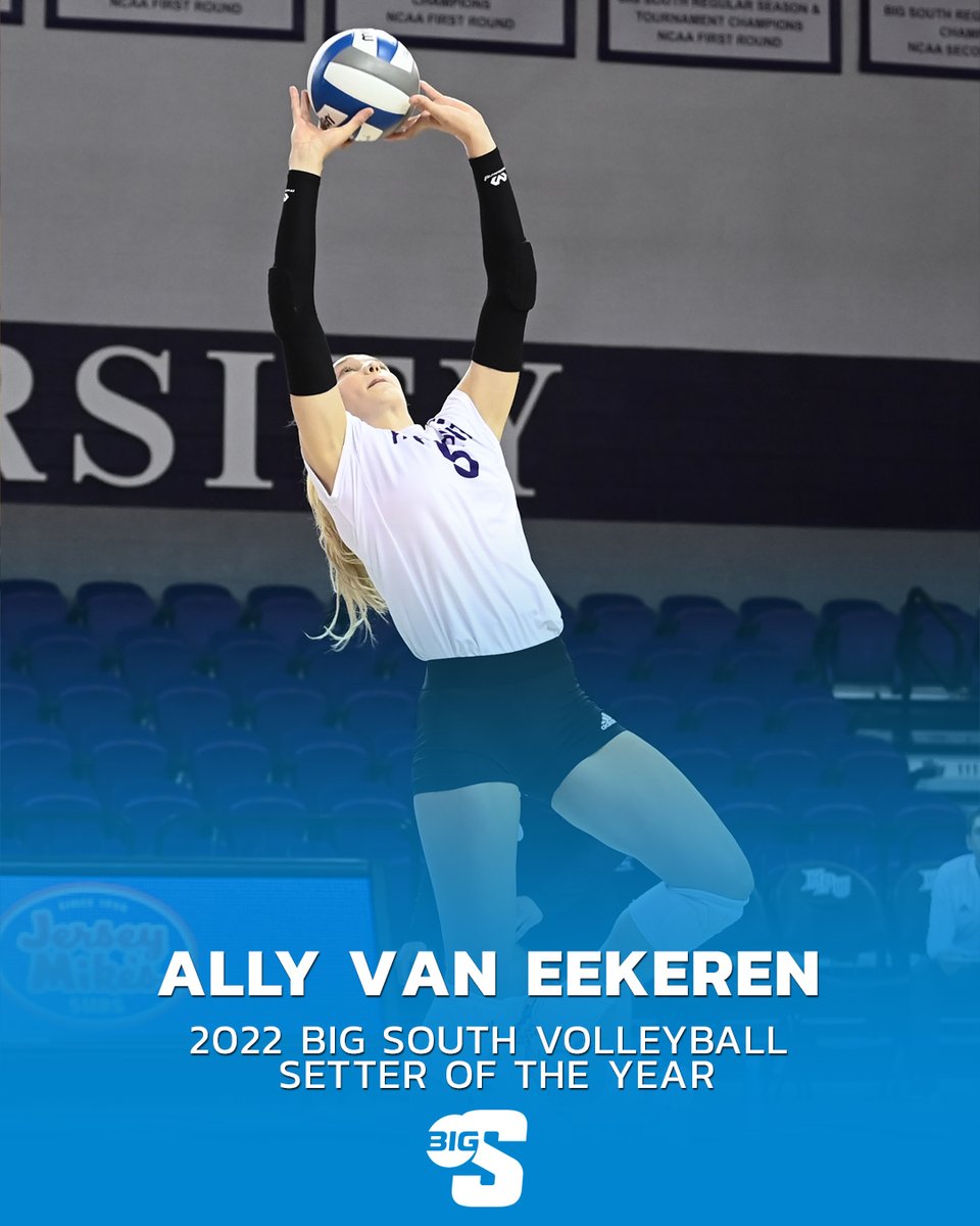 𝐒𝐄𝐓𝐓𝐄𝐑 𝐎𝐅 𝐓𝐇𝐄 𝐘𝐄𝐀𝐑 🏆

<a href="/HPUVB/">HPU Volleyball</a>'s Ally Van Eekeren is only the second Setter of the Year honoree. She finished second in the Big South in total assists with 877 while helping the Panthers to a league-best .238 hitting percentage.