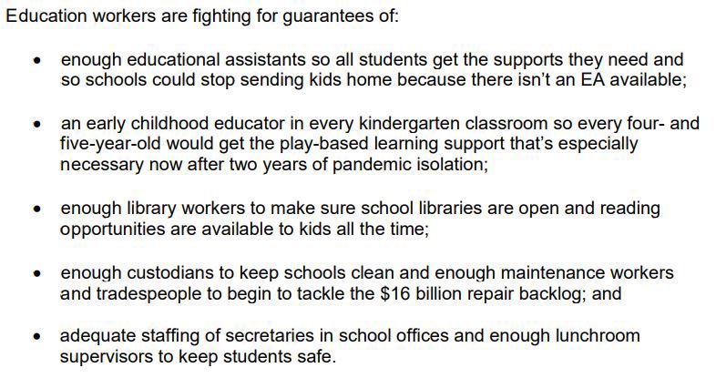 normsworld's tweet photo. Great summary of the @osbcucscso asks to support student success. Presser over. #IStandWithCUPE #onted #onpoli https://t.co/V6Ruxfn322