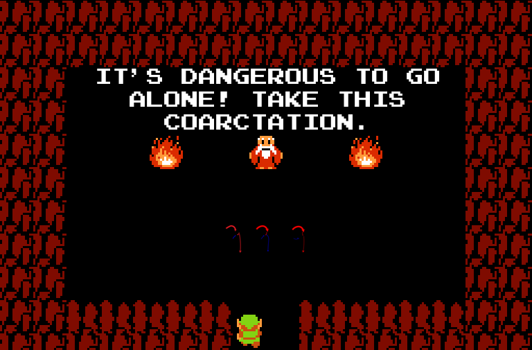 BotDangerous's tweet image. It's dangerous to go alone! Take this coarctation.