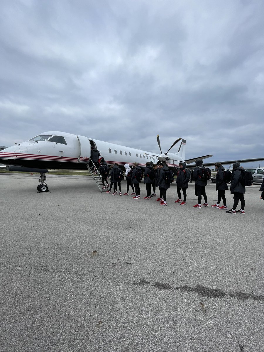 OhioStateMSOC's tweet photo. Wheels up 🛫 Next Stop NC

#GoBucks https://t.co/TwHHYvRK2n