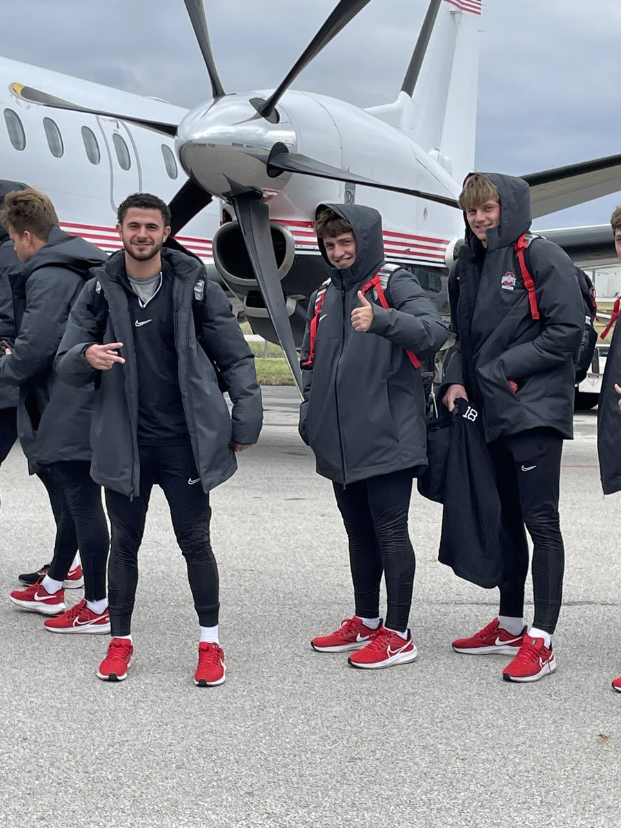 OhioStateMSOC's tweet photo. Wheels up 🛫 Next Stop NC

#GoBucks https://t.co/TwHHYvRK2n