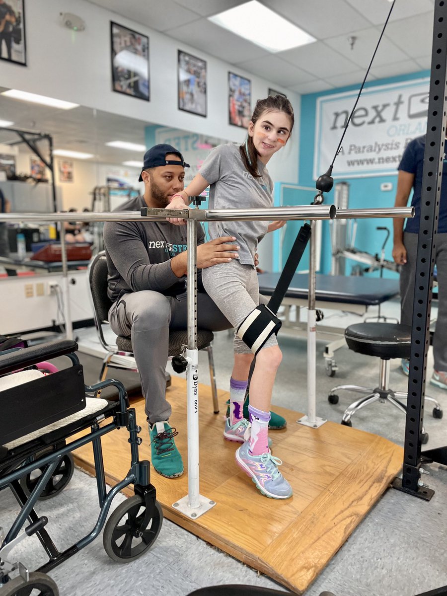 NextStepOrl's tweet photo. After an evaluation your program will be based on therapeutic goals and will focus on walking, standing, relearning motor tasks, improving muscle tone, improved cardio and better respiratory function. 💪 #activitybasedtherapy #paralysisrecovery https://t.co/0exElVz0X1