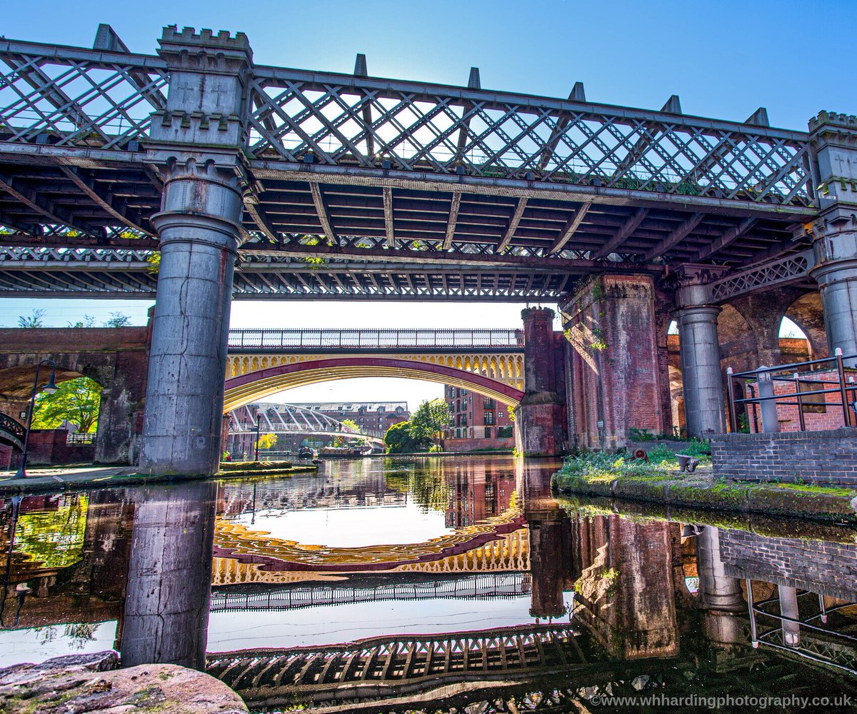 A landscape version of my autumn bridges shot Castlefield in #Manchester hope you like &amp; retweet