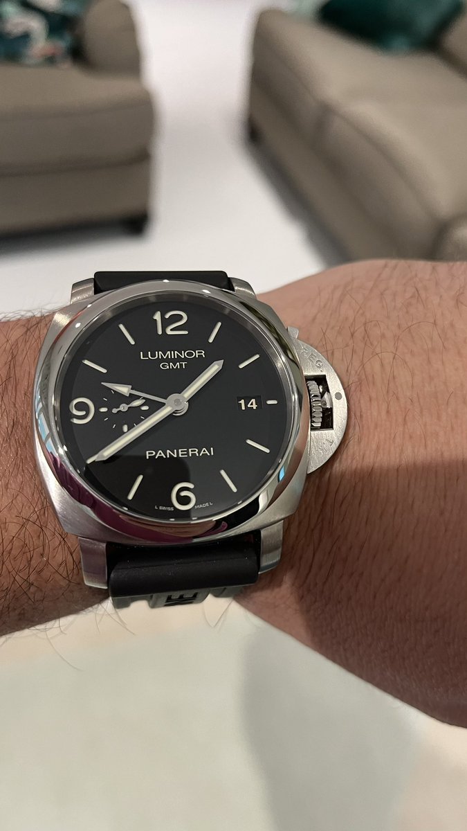 eggsecurity's tweet image. Nice new’ish Panerai GMT for the collection
