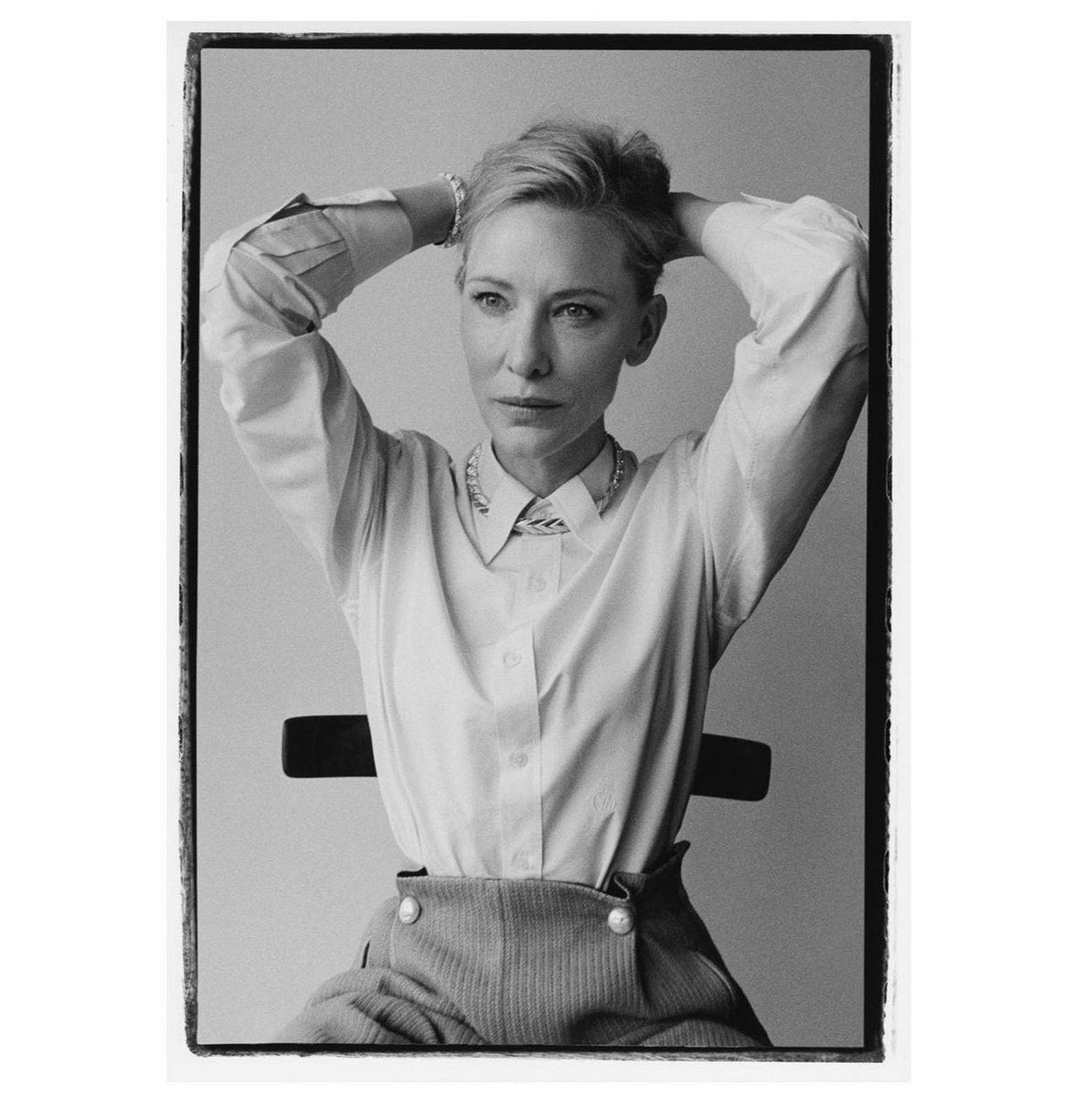 carolsstann's tweet photo. cate blanchett photographed for financial times (2022) https://t.co/tijCwLDaC6