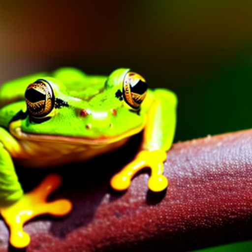 DeDaSlyer's tweet photo. The frog momentumm,,, GUI vrs DreamStudio #stablediffusion https://t.co/oaIIs2oShX