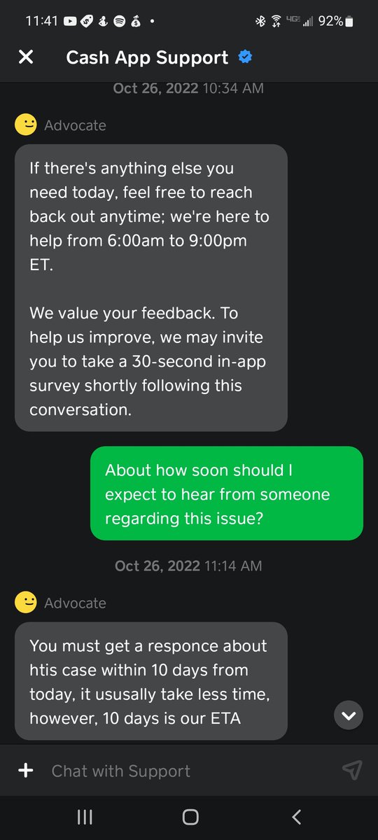 chevonne22's tweet photo. It's like nothing, just nothing. I really feel sorry for people who have their direct deposits going through @CashApp & those who have utilities & other major bills linked to #CashApp. This is a #FailureToCommunicate
#IssaFail #Failure #Trash #CustomerService #CustomerServiceFail https://t.co/ymNtVZjb6Y