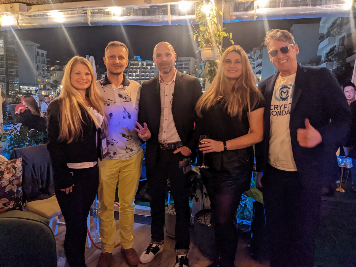 langehigh's tweet photo. Amazing panel and party in #malta   for #sigma2022 #aibc2022 from web2 to #web3, now available on YouTube CryptoMondays Global. 
Cheers to everyone who made it happen. Three more days!
@PawelSynapse 
@3aircrypto
@fun_token 
@CryptoMondaysNY @CryptoMondaysUK
#cryptomondays https://t.co/b033KAxZS3
