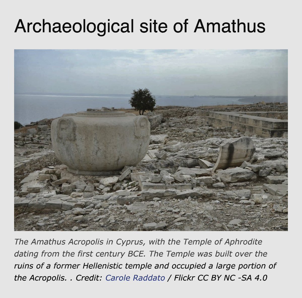 eevriviades's tweet photo. 10 Must Visit Archaeological Sites in Cyprus
https://t.co/B1DtPuJPWR
#Cyprus #Cypriot #visitCyprus #loveCyprus #simplyCyprus #archaeology #CyprusArchaeology #culture #history https://t.co/XKHy3jnKCb