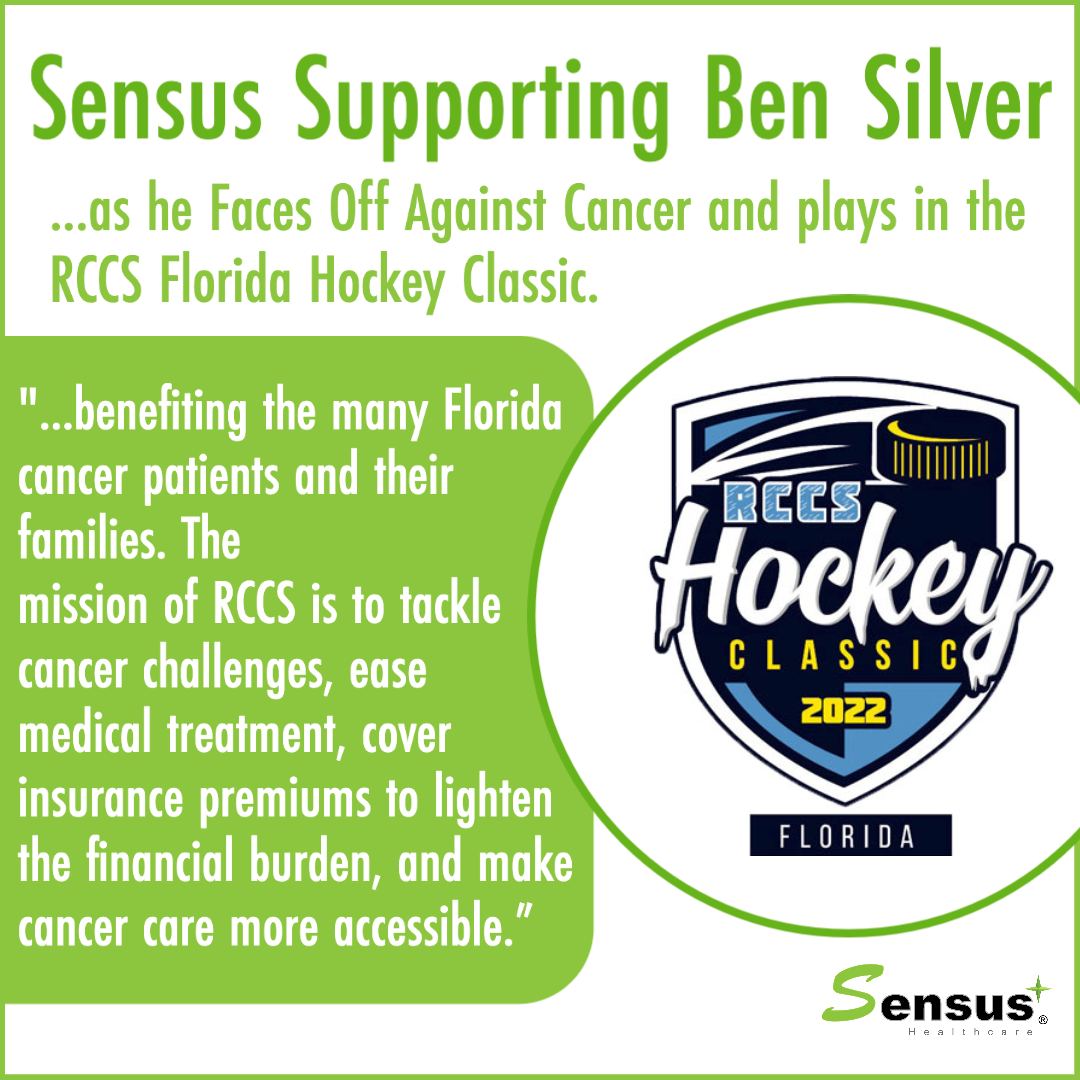 Sensus is Supporting Ben Silver as he is Faces off against cancer and plays in the RCCS Florida Hockey Classic.

#cancer #beatcancer #cancersucks #support #team #hockey #sports #classic #sensus #healthcare #health #skin #dermatology #dermatologist #sponsor #cause #supportthecause