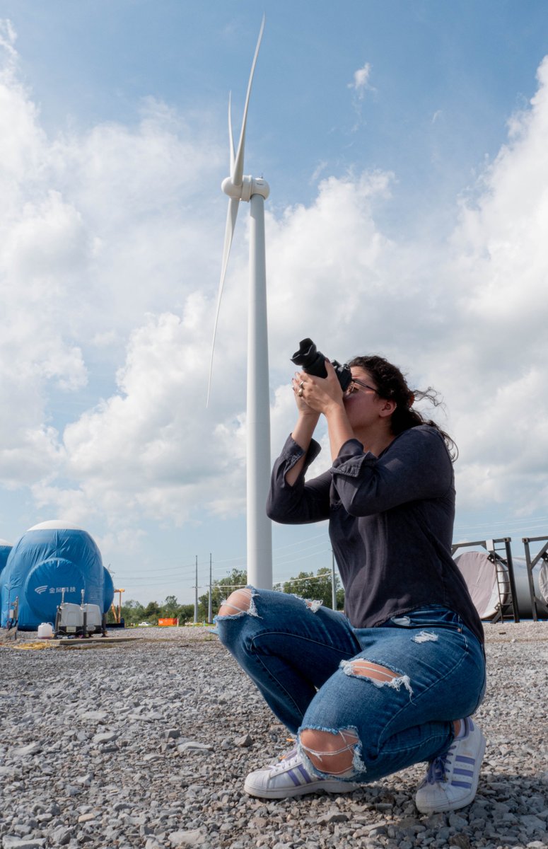 onepowerco's tweet photo. For this week’s #WindView, we’re flipping the script.
Here is a behind-the-scenes view of One Energy's Storytelling team in action. Using a camera 📷 and a creative eye 👁️, our team captures imagery and creates the materials essential for communicating with our audiences. https://t.co/yqOchOtvtx