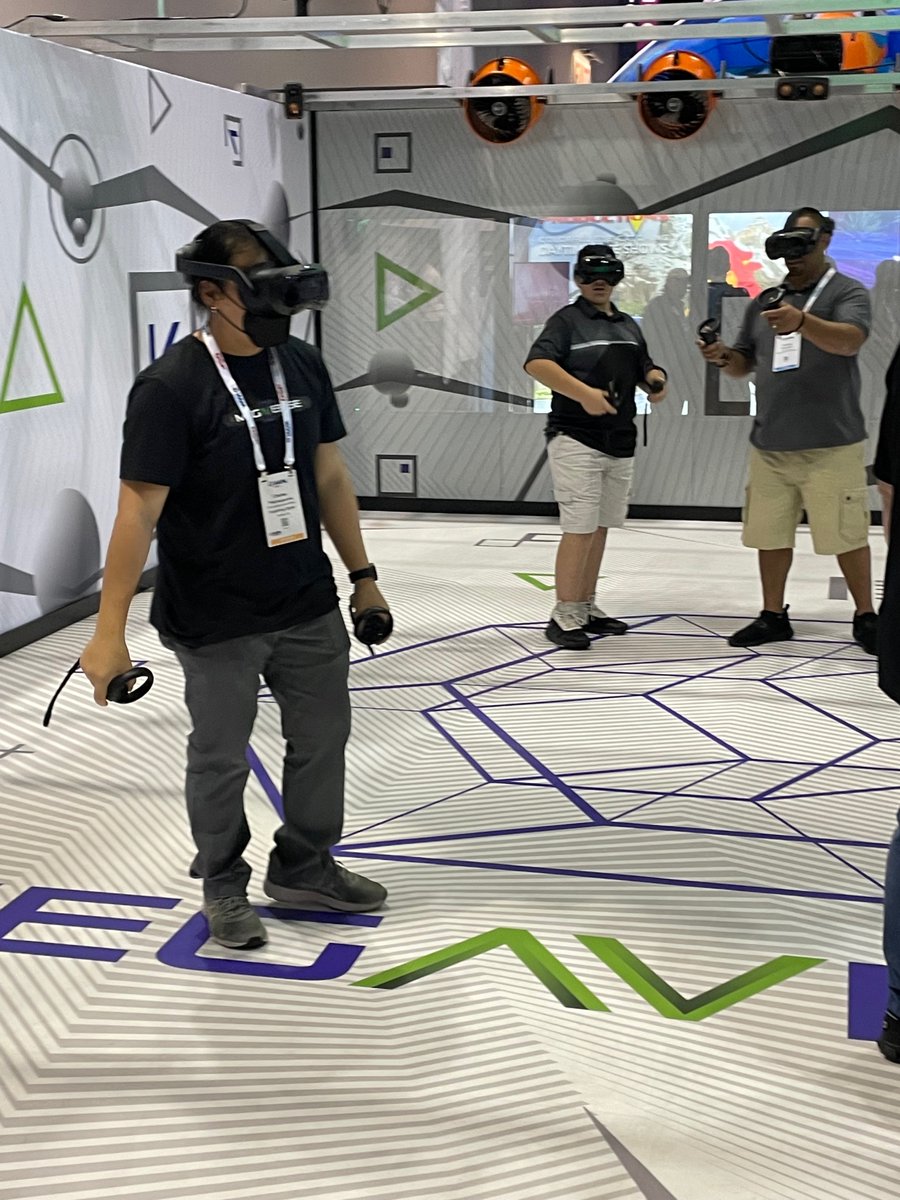 htcvive's tweet photo. We're at #iappaexpo partnering with Exploring Digital to give attendees the most immersive, commercial-grade experience of their Megaverse using the all-in-one HTC VIVE Focus 3 headset.
Learn more about the VIVE Focus 3: https://t.co/GZbqlahCAS
#htcvive #VIVEFocus3 https://t.co/lh7GkXNiPT
