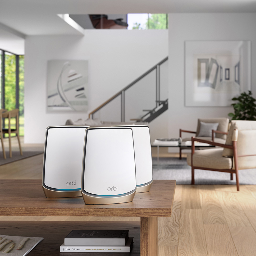 NETGEARgaming's tweet image. Host a holiday season to remember with the ultimate 10 Gig WiFi 6 mesh system powering your smart home, entertainment, and more. 

Learn more: bddy.me/3g548jy

#NETGEAR #Orbi #WiFi #SmartHome #Internet #WiFi6 #Streaming #Gaming #Holiday #homenetwork