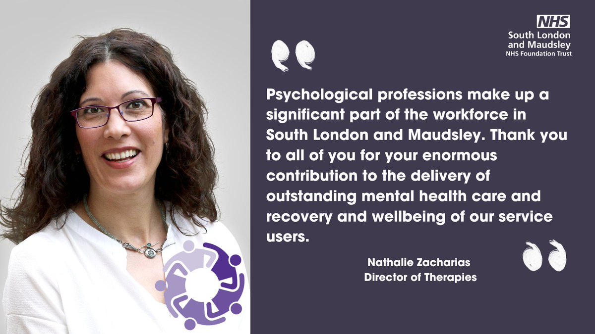 MaudsleyNHS's tweet photo. 💬 "Psychological professions make up a significant part of the workforce."- @nathaliezach Director of Therapies.
This week is Psychological Professions Week. @PPNEngland are hosting a week-long virtual conference; register here: https://t.co/xzzPbilXEe
#PPWeek https://t.co/lzuuSHrRK0