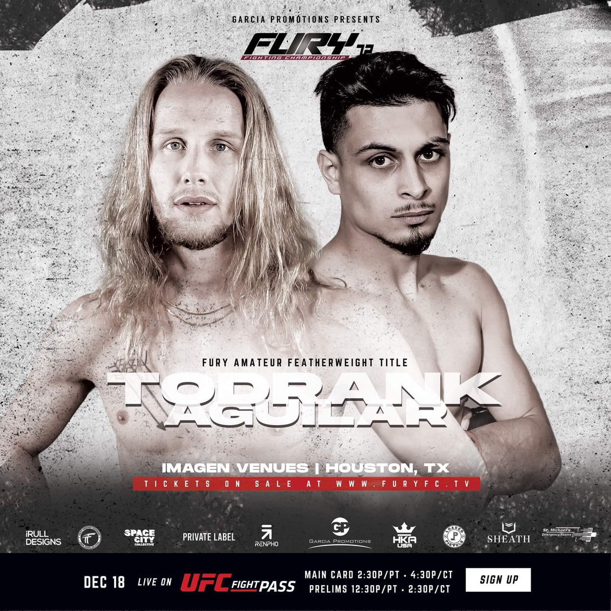 12/18 I fight for the Fury 145lbs title 🚀