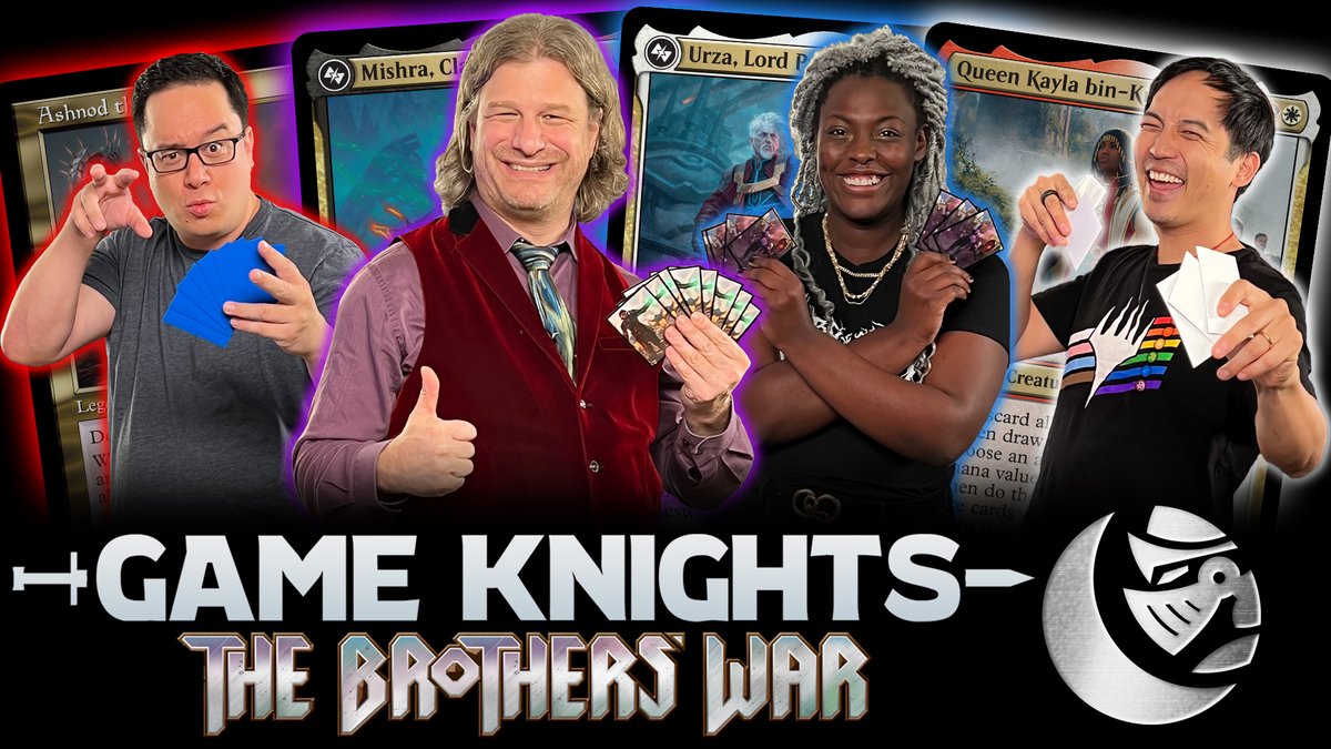 commandcast's tweet image. The new #GameKnights is here!

@TolarianCollege &amp;amp; @blackgirlmage return to the show for a fierce Commander battle using the awesome new cards from #MTGBRO . Can Prof finally achieve victory? Will Lexi remain undefeated? 

Watch and find out:
youtu.be/AvXZ5CvzdTY