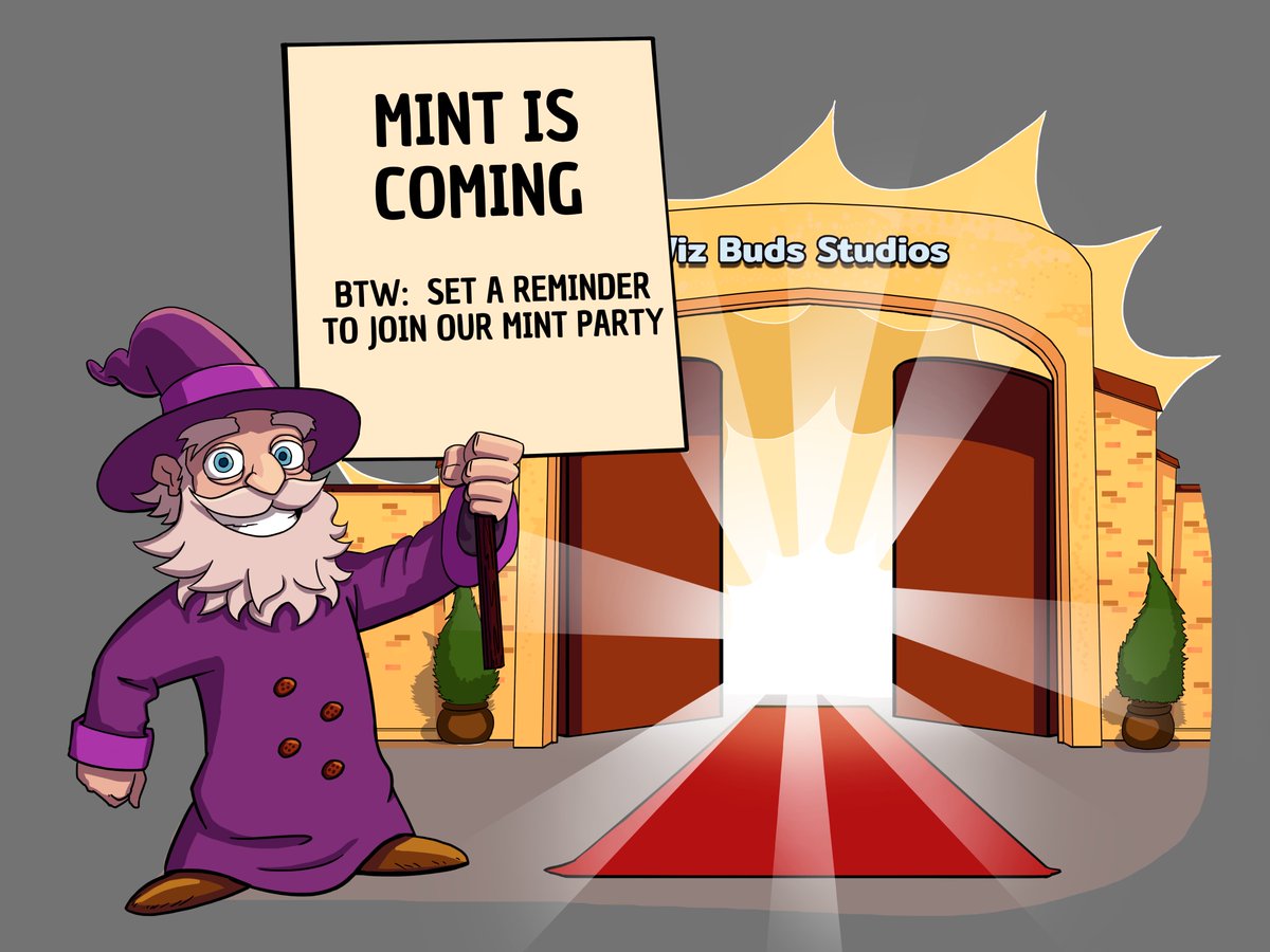 6 HS LEFT until STAGE 1 WL MINT.
9HS LEFT until STAGE 2 WL MINT.
12 HS LEFT until PUBLIC MINT.

Wizbuds will spread their magic all over the Ethereum network!🔥