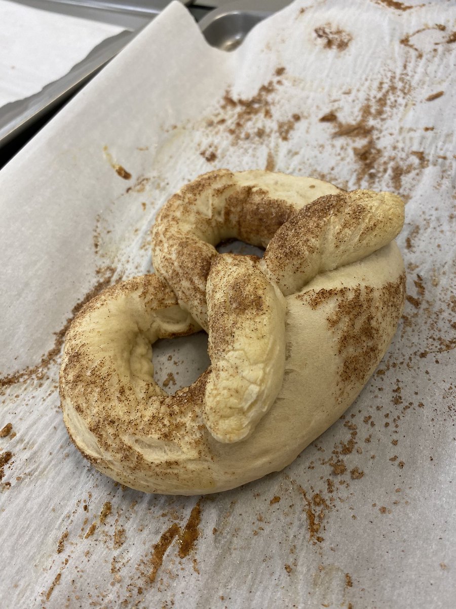 It is all about food science today!  Watching what happens with Yeast and how it makes the dough rise. These pretzels are turning out amazing today!! 🥨 #yeastbread #pretzels #cteteacher #lifeskills #yummy #FACSteacher #beaneagle