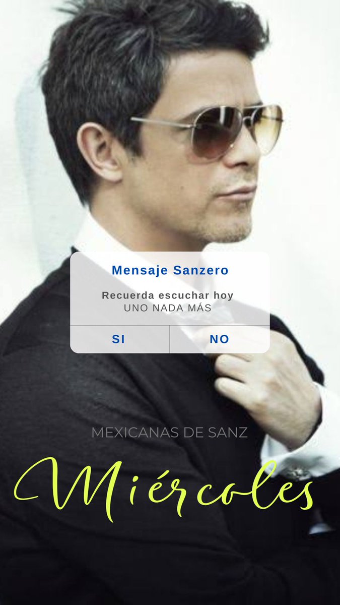 mexicanASdeSanz's tweet photo. Recuerda que en todo momento te acompaña la música de @AlejandroSanz
Nuestra recomendación para hoy, 👉🏼 UNO NADA MÁS 🎶

#MensajesSanzeros
#MexicanASDeSanz🇲🇽
#DescolgandoEstrellas✨ https://t.co/89lJthu43G