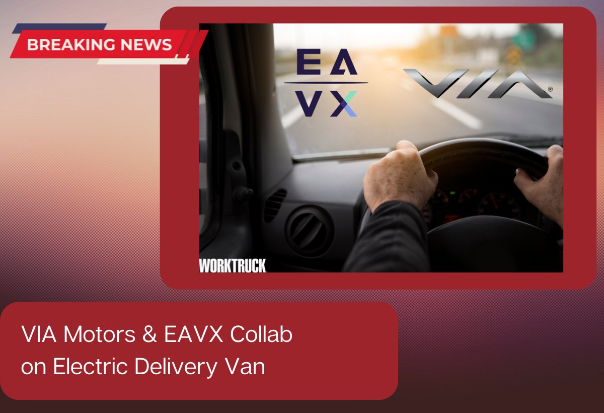 WorkTruckMag's tweet photo. New collab with @ViaTrucks and #EAVX 🤝

They're working together to develop a fully electric Class 2b #deliveryvan.

Would you be interested in an electric delivery van?

Read More ➡️ https://t.co/doSnSHakKz https://t.co/k2bSUuTJZY