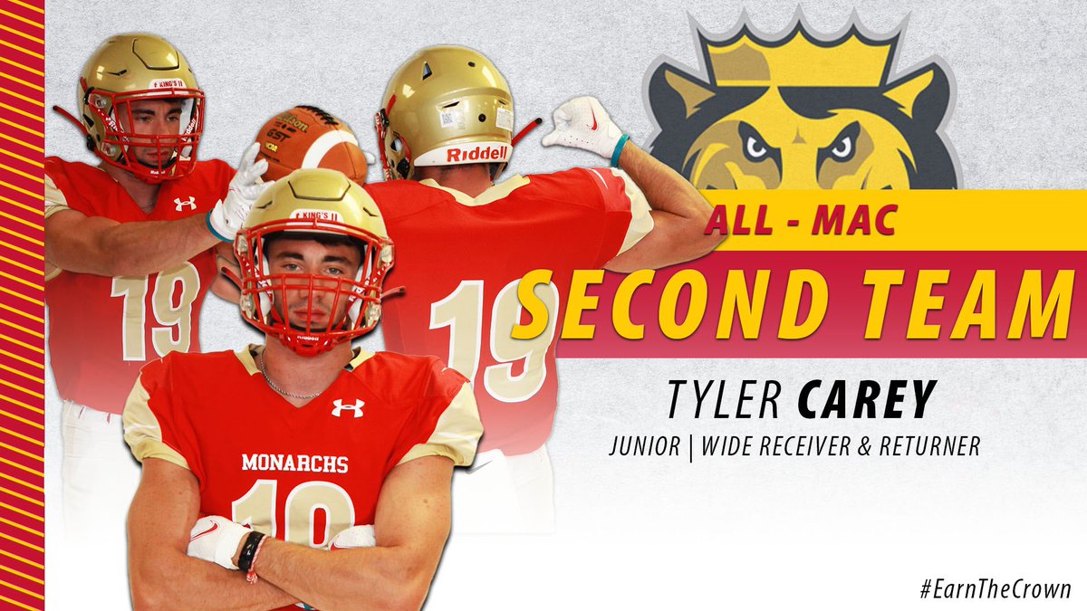 KingsMonarchs's tweet photo. FB | 🚨IT’S AWARD SZN🚨

@KingsMonarchsFB keep the train rolling as they place EIGHT on All-MAC Teams! Congrats to Cohen and Sherrod for earning First Team honors, and Moore and Carey for picking up Second Team recognition!

#MonarchNation // #EarnTheCrown https://t.co/P94YupeNiW