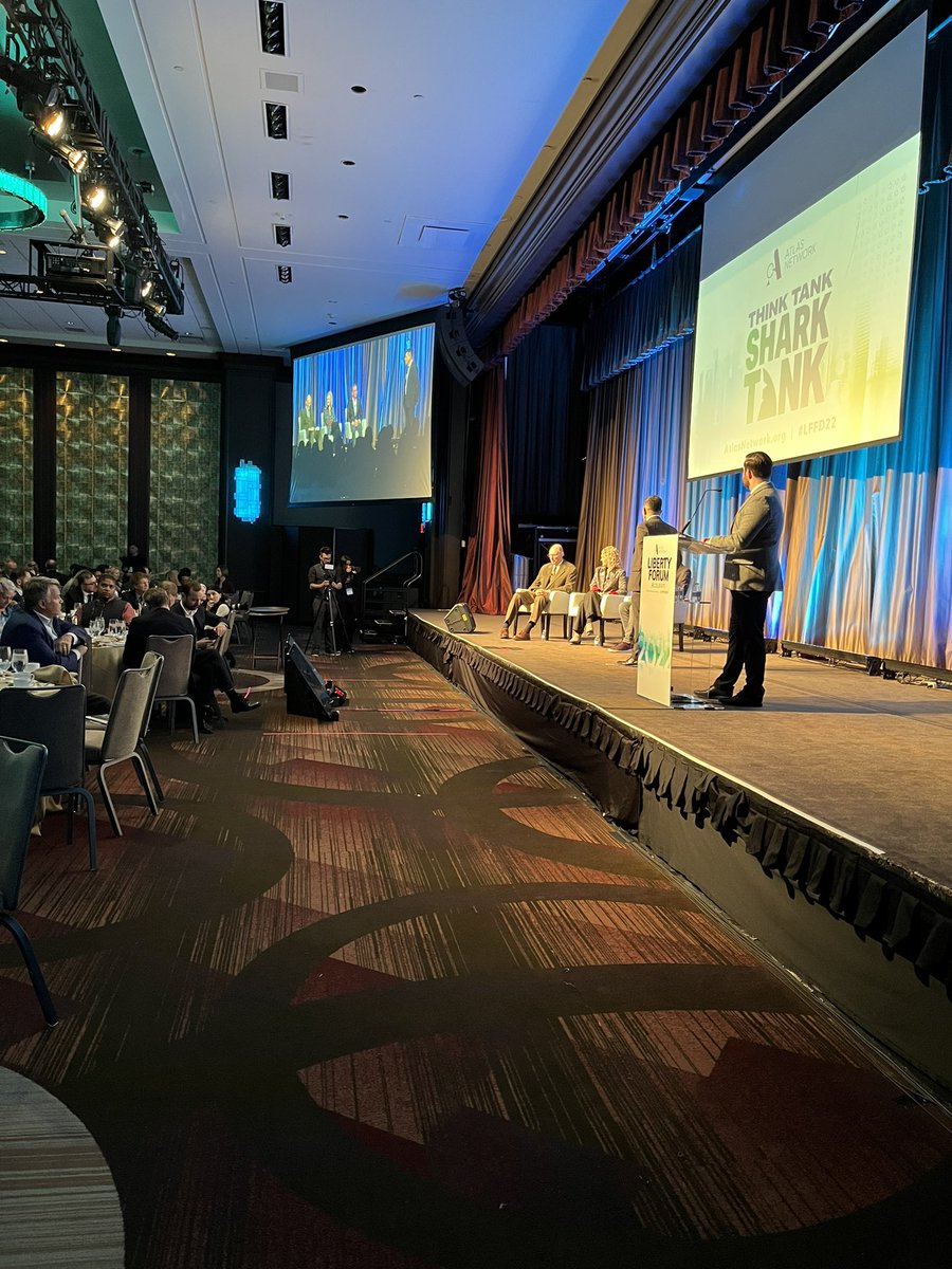 jltroyan_wv's tweet photo. Closing out the #ThinkTankSharkTank competition is Luis Fernando Sanabria pitching the Poverty Stoplight program in Paraguay. #LFFD22 https://t.co/CEV4QvZYde