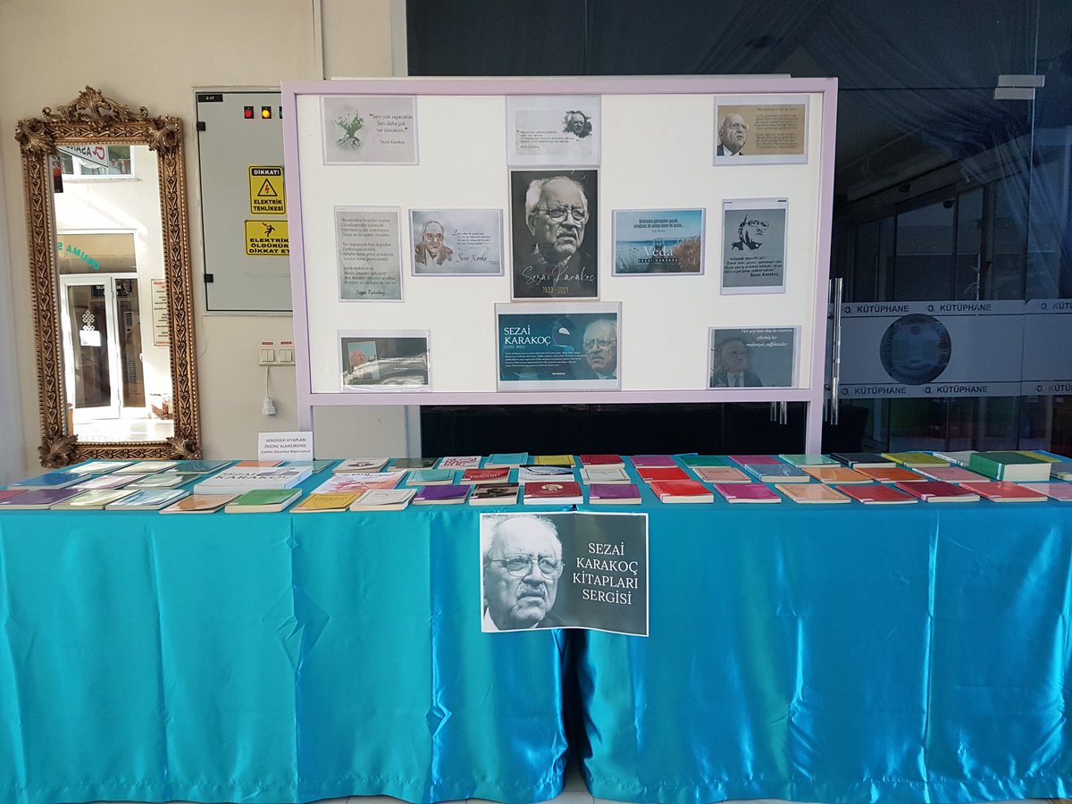 Vefatının sene-i devriyesinde #Sezaikarakoç'u rahmetle anıyor, kendisi adına açtığımız kitap sergisine tüm sevenlerini davet ediyoruz.